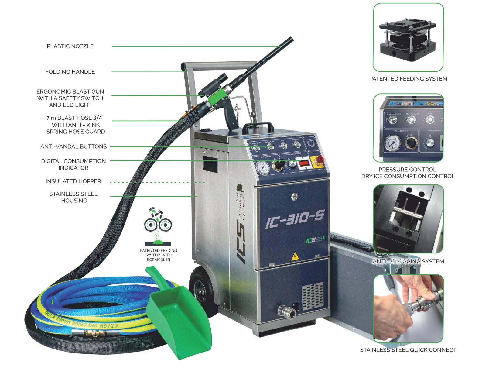 IC 110 E is a cost effective - ICS ice cleaning systems